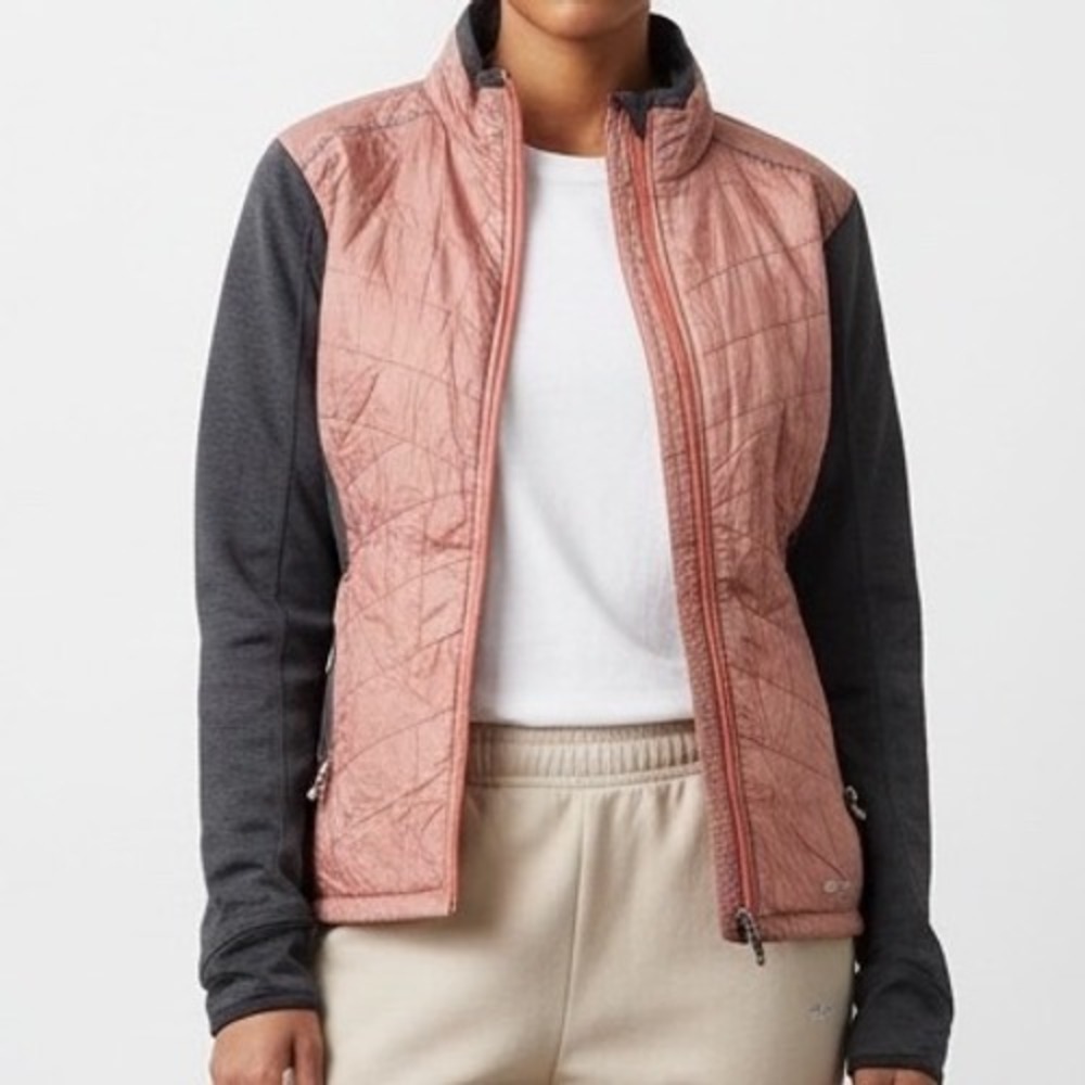 Sugoi Womens Hybrid Cycling Jacket M‎ Dusty Rose Full Zip Coat gorpcore active